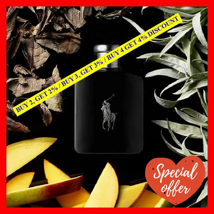 Polo Black By Ralph Lauren Eau De Toilette For Men 75Ml