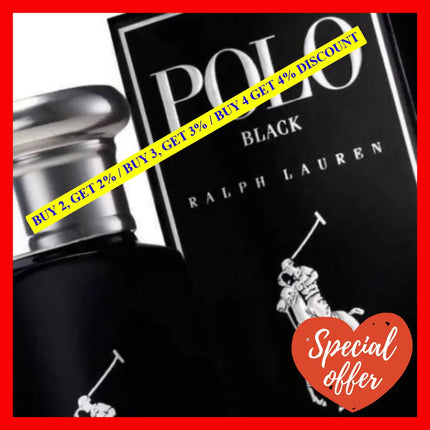 Polo Black By Ralph Lauren Eau De Toilette For Men 75Ml