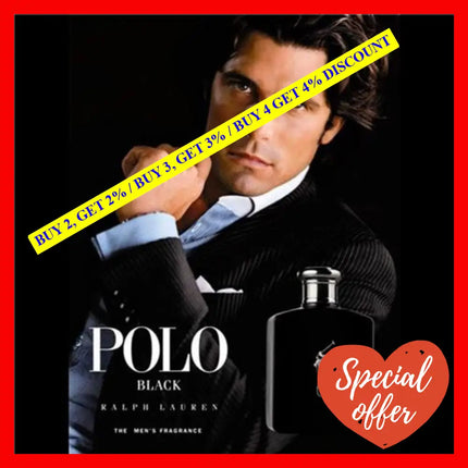 Polo Black By Ralph Lauren Eau De Toilette For Men 75Ml