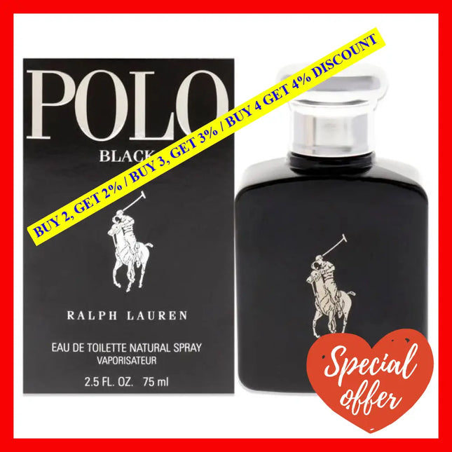 Polo Black By Ralph Lauren For Men - 2.5 Oz Edt Spray