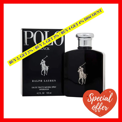 Polo Black By Ralph Lauren For Men - 4.2 Oz Edt Spray