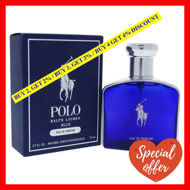 Polo Blue By Ralph Lauren For Men - 2.5 Oz Edp Spray