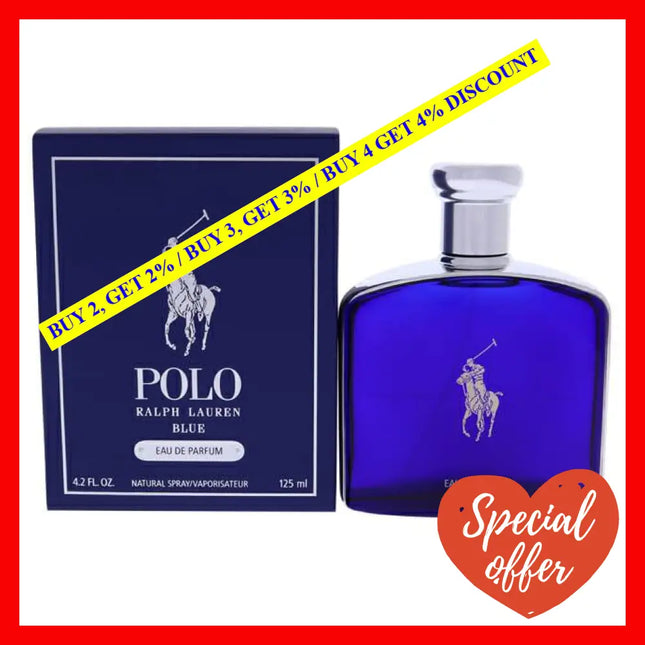Polo Blue By Ralph Lauren For Men - 4.2 Oz Edp Spray