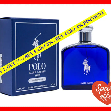 Polo Blue By Ralph Lauren For Men - 4.2 Oz Edp Spray (Tester)