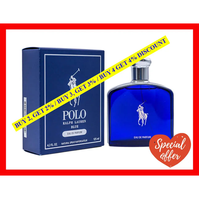 Polo Blue By Ralph Lauren For Men - 4.2 Oz Edp Spray (Tester)