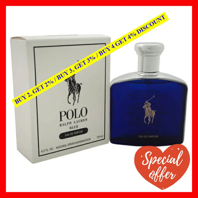 Polo Blue By Ralph Lauren For Men - 4.2 Oz Edt Spray (Tester)