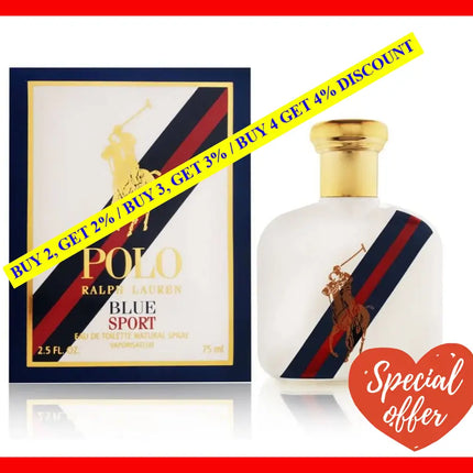 Polo Blue Sport By Ralph Lauren For Men - 2.5 Oz Edt Spray