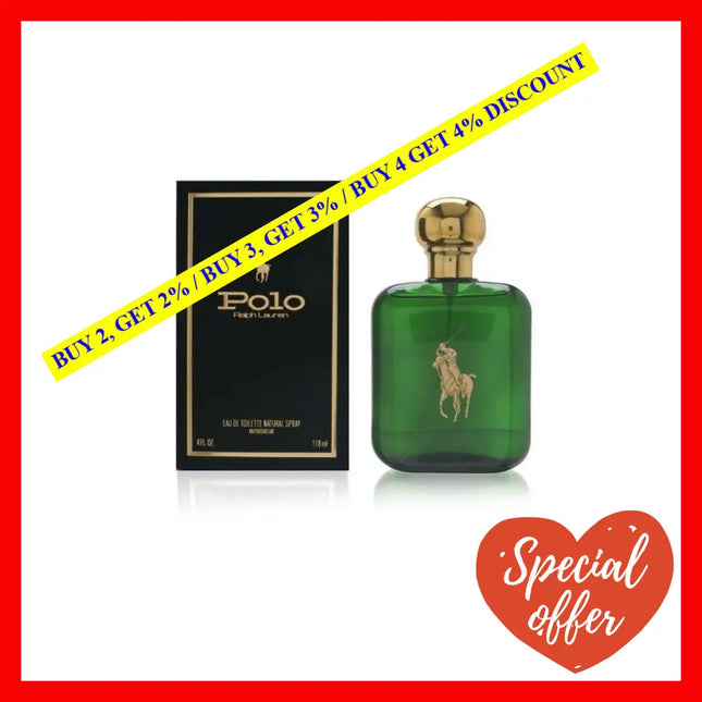 Polo By Ralph Lauren For Men - 4 Oz Edt Spray