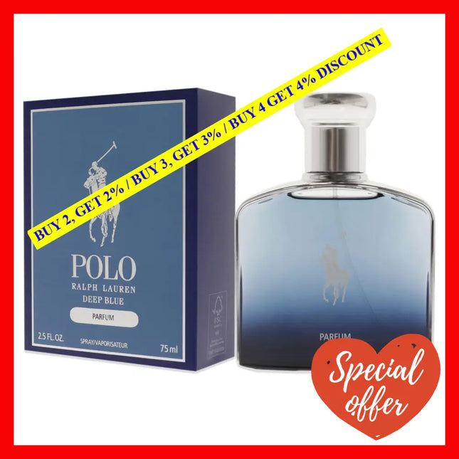 Polo Deep Blue By Ralph Lauren For Men - 2.5 Oz Parfum Spray