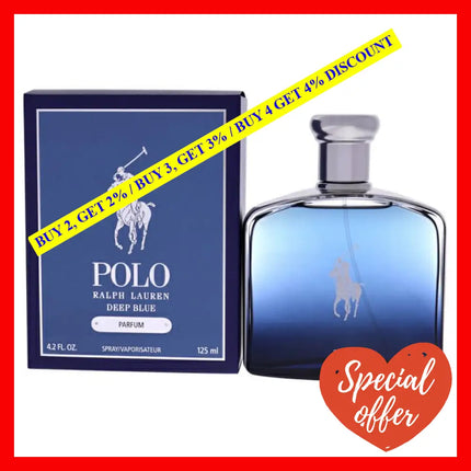 Polo Deep Blue By Ralph Lauren For Men - 4.2 Oz Parfum Spray