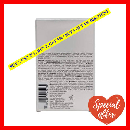 Polo Red Rush By Ralph Lauren For Men - 4.2 Oz Edt Spray