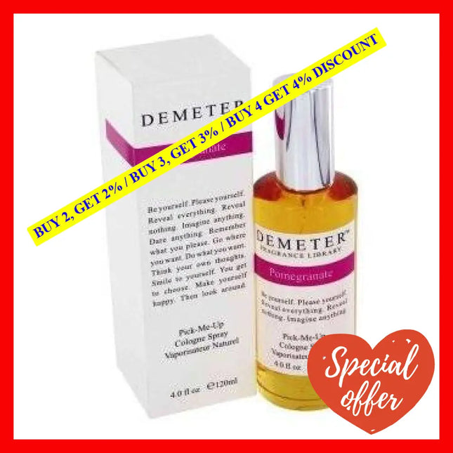 Pomegranate By Demeter For Women - 4 Oz Cologne Spray