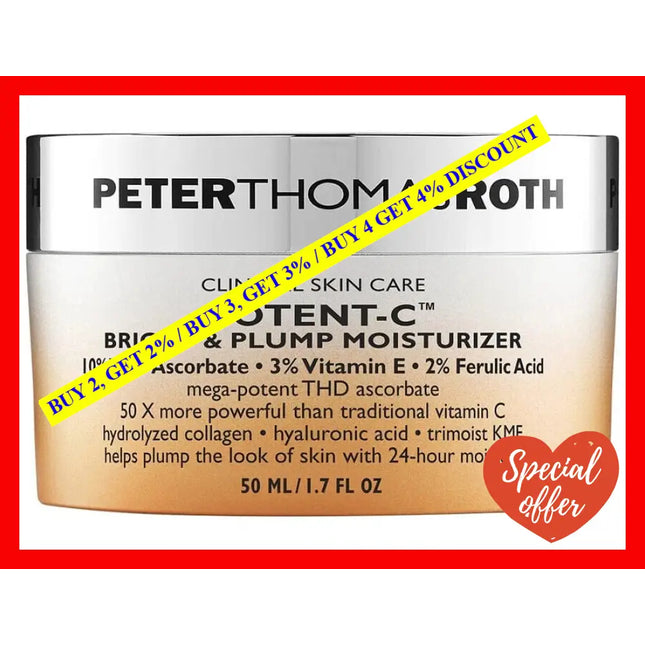 Potent-C Bright And Plump Moisturizer By Peter Thomas Roth For Unisex - 1.7 Oz