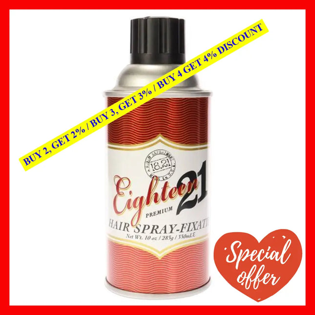 Premium Hairspray By Eighteen 21 For Unisex - 10 Oz Hair Spray