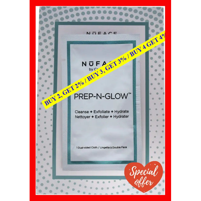 Prep-N-Glow Textured Cleansing Cloth By Nuface For Women - 1 Pc Cloths