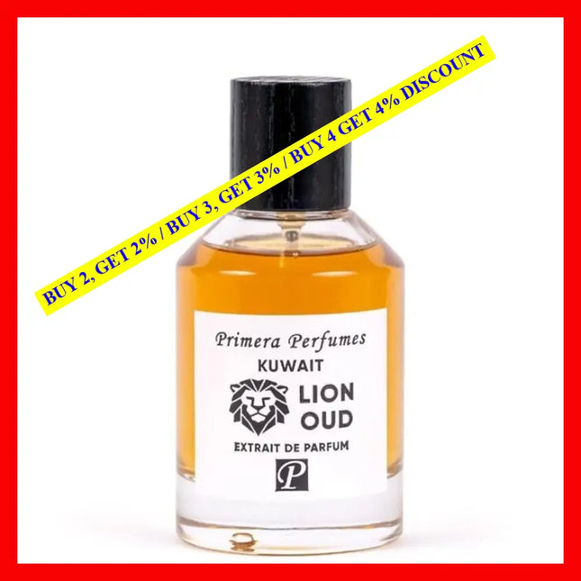 Primera Perfumes Kuwait Lion Oud Extrait De Parfum Spray 3.4Oz-100Ml