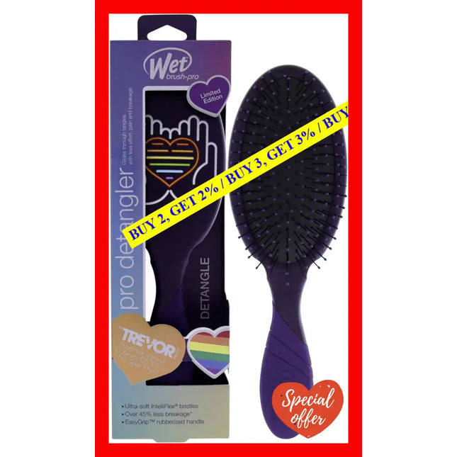 Pro Detangler Love Is Brush - Hands Heart By Wet For Unisex 1 Pc Hair