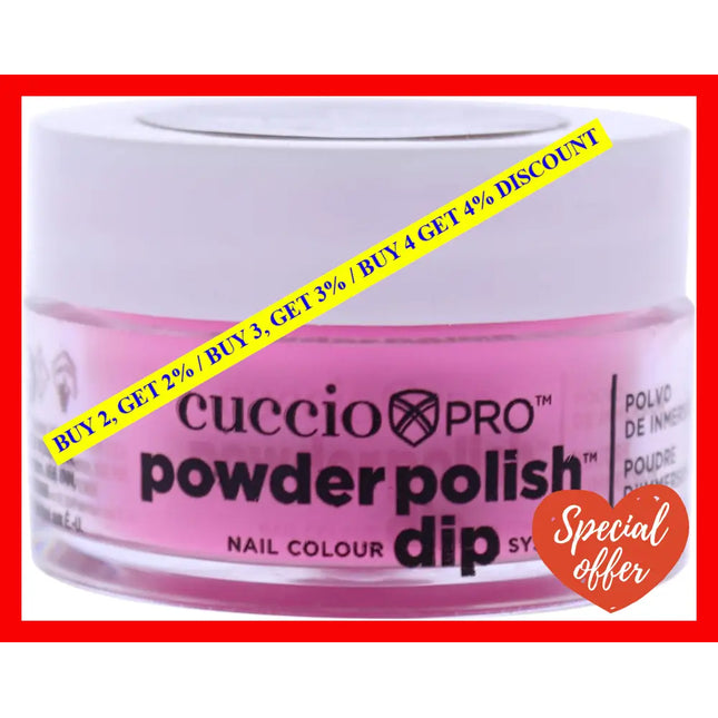 Pro Powder Polish Nail Colour Dip System - Bright Neon Pink By Cuccio For Women 0.5 Oz