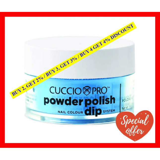 Pro Powder Polish Nail Colour Dip System - Neon Blue By Cuccio For Women 0.5 Oz