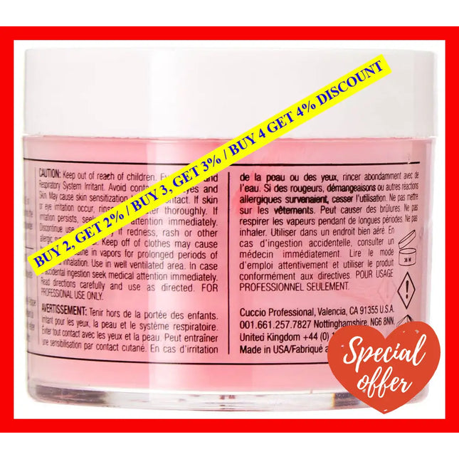 Pro Powder Polish Nail Colour Dip System - Passionate Pink By Cuccio For Women 1.6 Oz