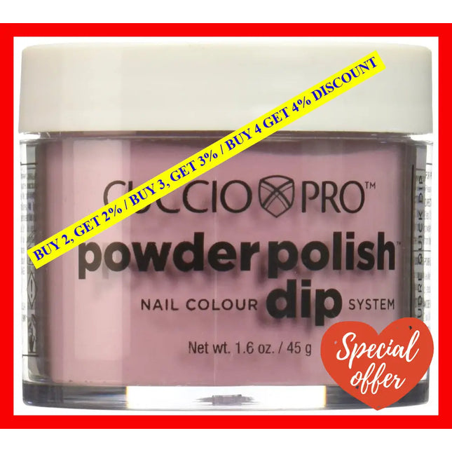 Pro Powder Polish Nail Colour Dip System - Rose With Shimmer By Cuccio For Women 1.6 Oz