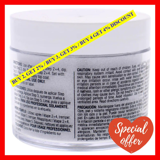 Pro Powder Polish Nail Colour Dip System - Silver Glitter By Cuccio For Women 1.6 Oz