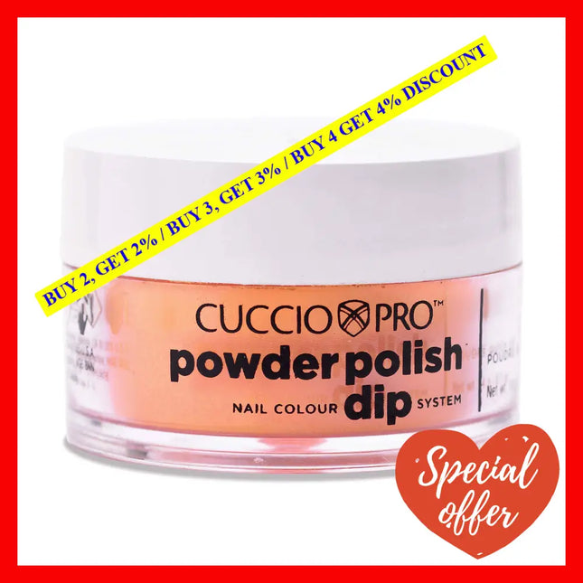 Pro Powder Polish Nail Colour Dip System - Tangerine Orange By Cuccio For Women 0.5 Oz