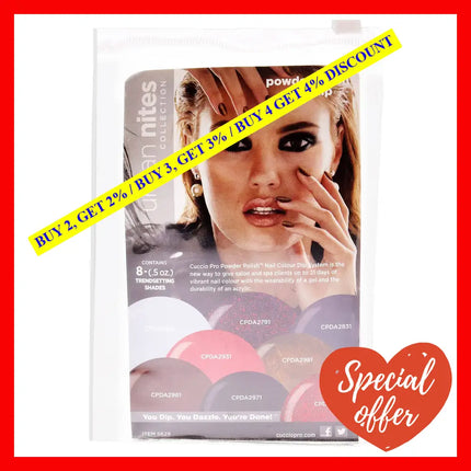 Pro Powder Polish Nail Colour Dip System - Urban Nites By Cuccio For Women 8 X 0.5 Oz Peppermint