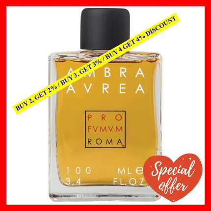 Profumum Roma Ambra Aurea Unisex Eau De Parfum 3.4Oz - 100Ml