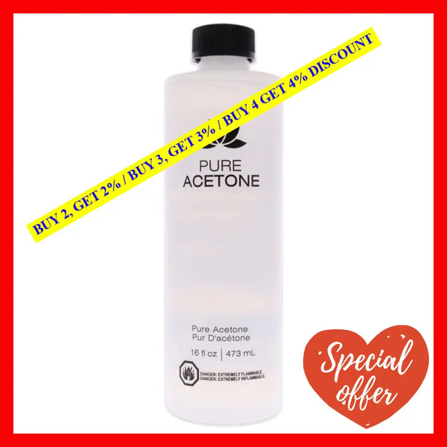 Pure Acetone Nail Polish Remover By Marianna For Women - 16 Oz