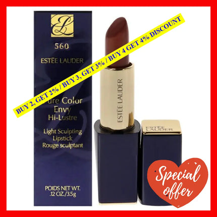 Pure Color Envy Hi-Lustre Light Sculpting Lipstick - 560 Naked Ambition By Estee Lauder For Women