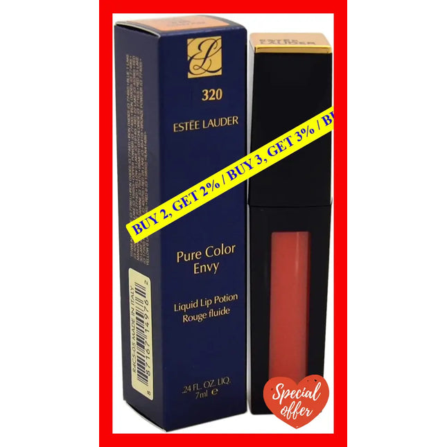Pure Color Envy Liquid Lip Potion - 320 Cold Fire By Estee Lauder For Women 0.24 Oz Gloss