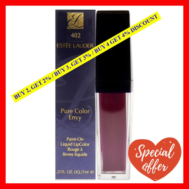Pure Color Envy Paint-On Liquid Lip - 402 Pierced Petal By Estee Lauder For Women 0.23 Oz Lipstick