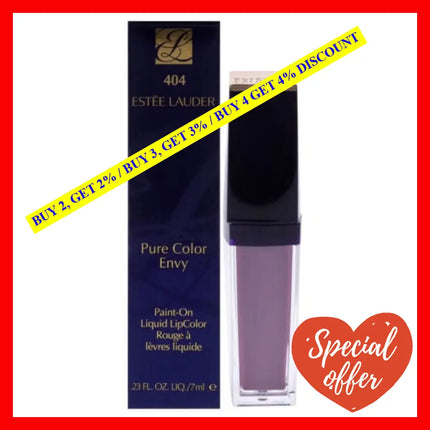 Pure Color Envy Paint-On Liquid Lip - 404 Orchid Flare By Estee Lauder For Women 0.23 Oz Lipstick