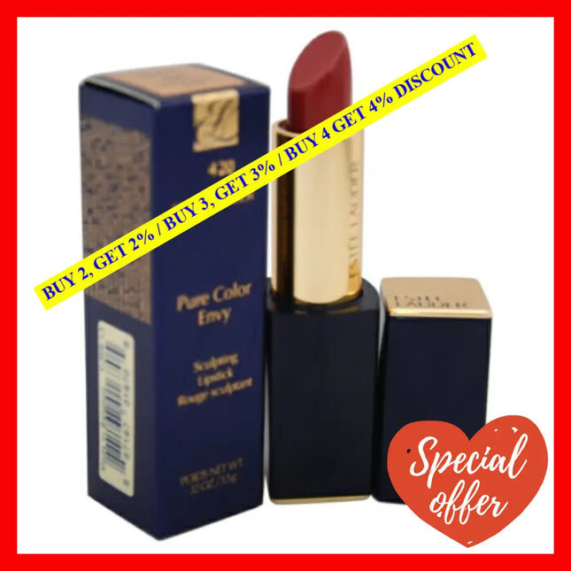 Pure Color Envy Sculpting Lipstick - # 420 Rebellious Rose By Estee Lauder For Women 0.12 Oz