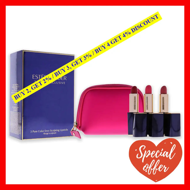 Pure Color Envy Sculpting Lipsticks Trio By Estee Lauder For Women - 3 X 0.12 Oz Lipstick 280