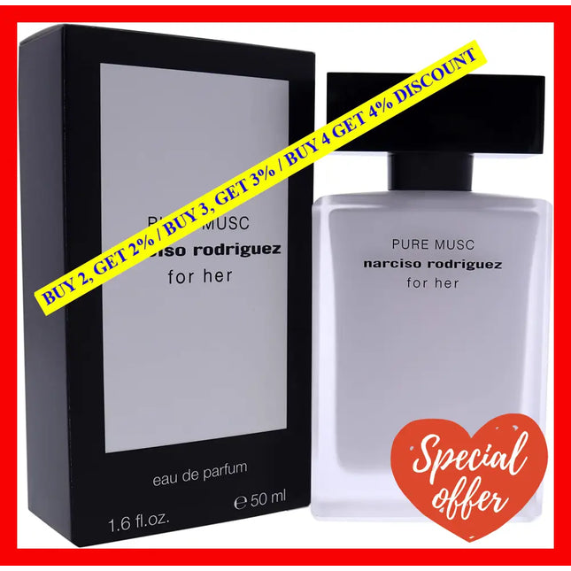 Pure Musc By Narciso Rodriguez For Women - 1.6 Oz Edp Spray