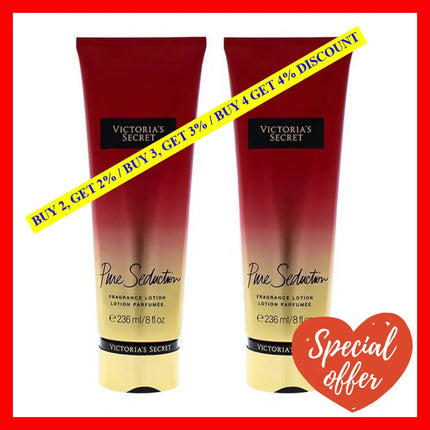 Pure Seduction By Victorias Secret For Women - 8 Oz Body Lotion Pack Of 2