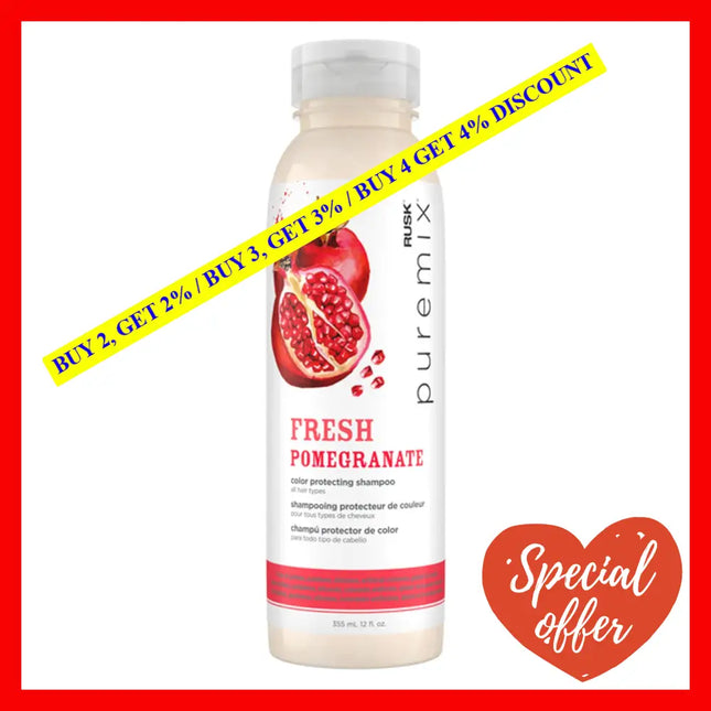 Puremix Fresh Pomegranate Color Protecting Shampoo By Rusk For Unisex - 12 Oz