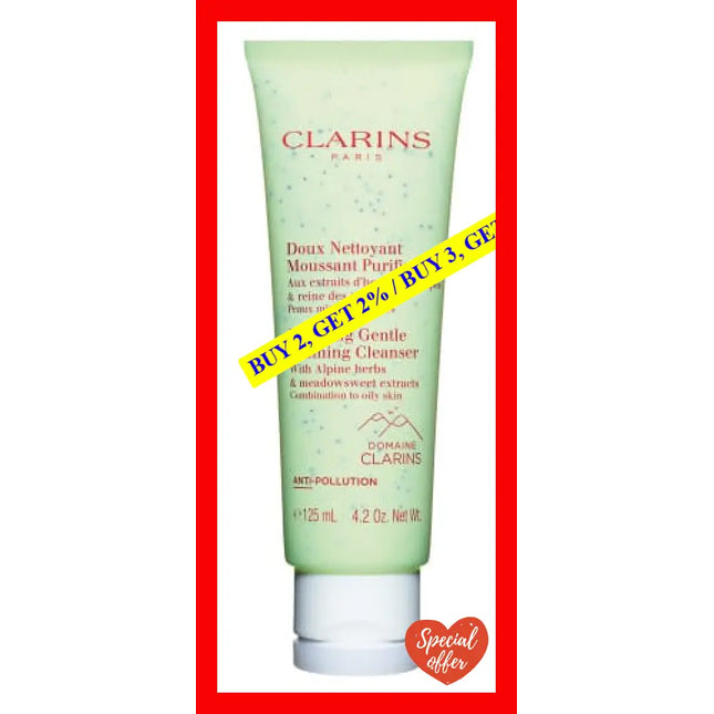 Purifying Gentle Foaming Cleanser By Clarins For Unisex - 4.2 Oz
