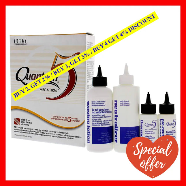 Quantum 5 Mega Firm Exothermic Perm By Zotos For Unisex - 1 Application Treatment