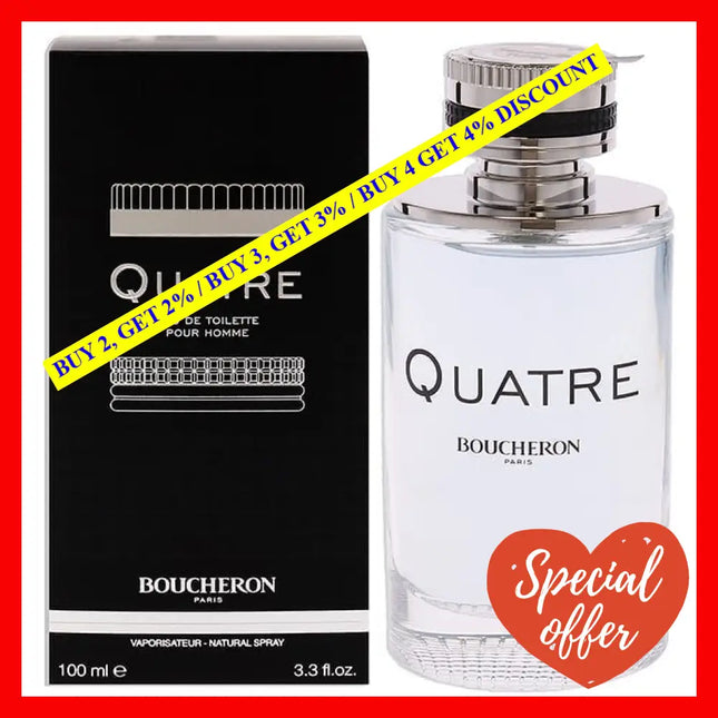 Quatre By Boucheron For Men - 3.3 Oz Edt Spray