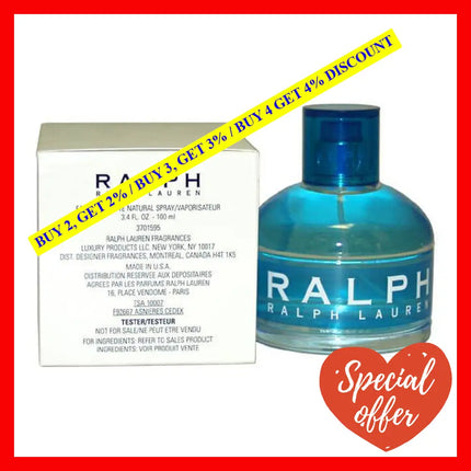 Ralph By Lauren For Women - 3.4 Oz Edt Spray (Tester)