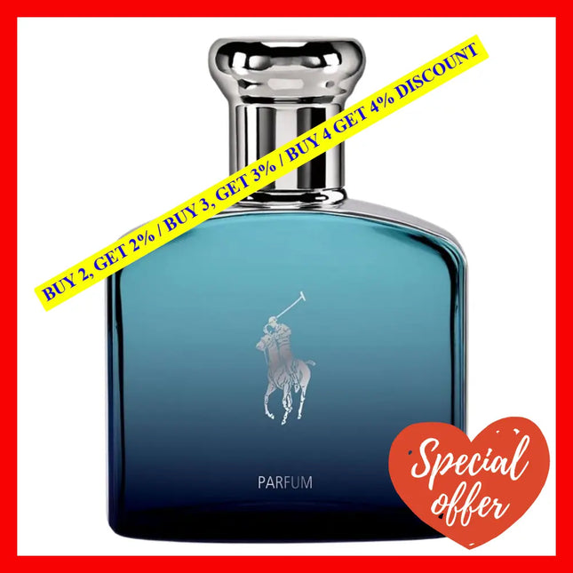 Ralph Lauren Polo Deep Blue For Men Parfum 4.2 Oz 125 Ml Spray