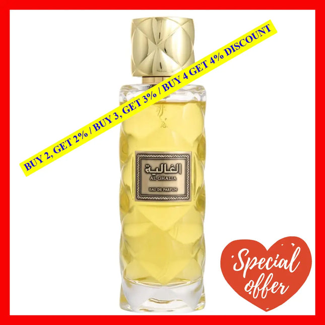 Rasasi Tawleefa Collection Al Ghalia Unisex Eau De Parfum Spray For Men 3.4Oz - 100Ml