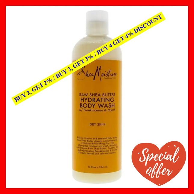 Raw Shea Butter Body Wash By Moisture For Unisex - 13 Oz