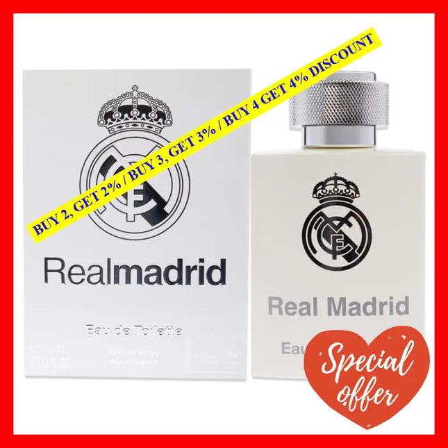 Real Madrid By For Men - 3.4 Oz Edt Spray