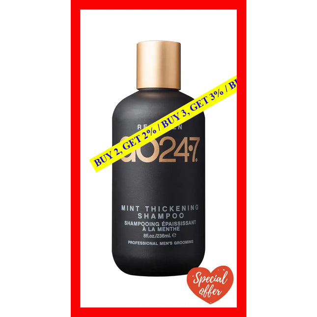 Real Men Mint Shampoo By Go247 For - 8 Oz