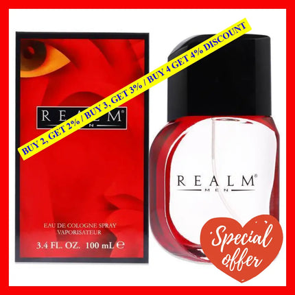 Realm By Erox For Men - 3.3 Oz Edc Spray