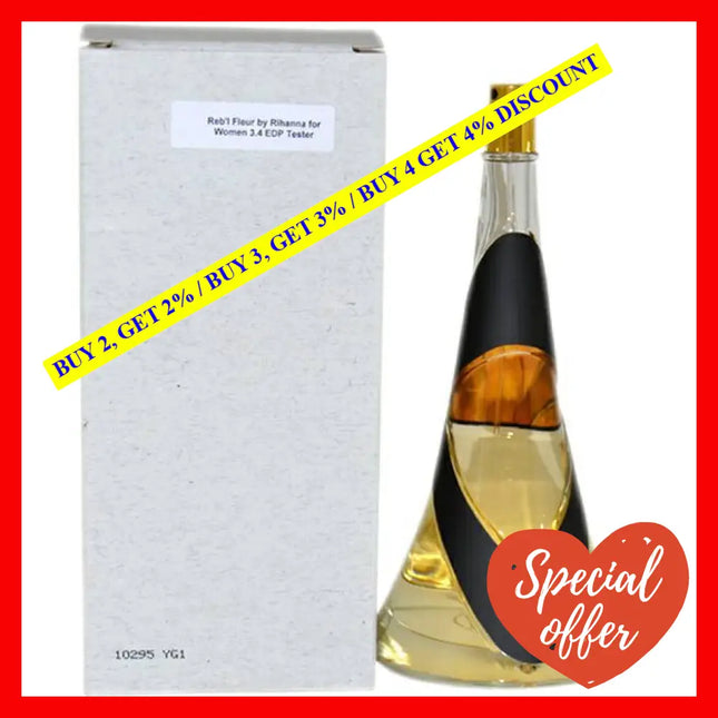 Rebl Fleur By Rihanna For Women - 3.4 Oz Edp Spray (Tester)